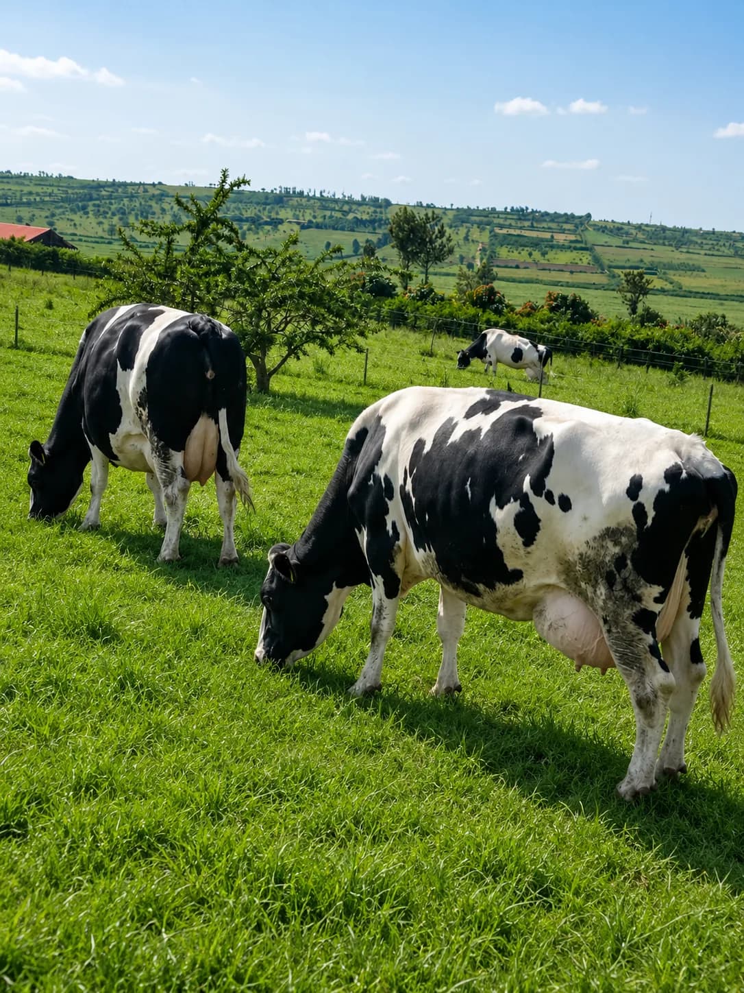 Dairy cattle on the farm