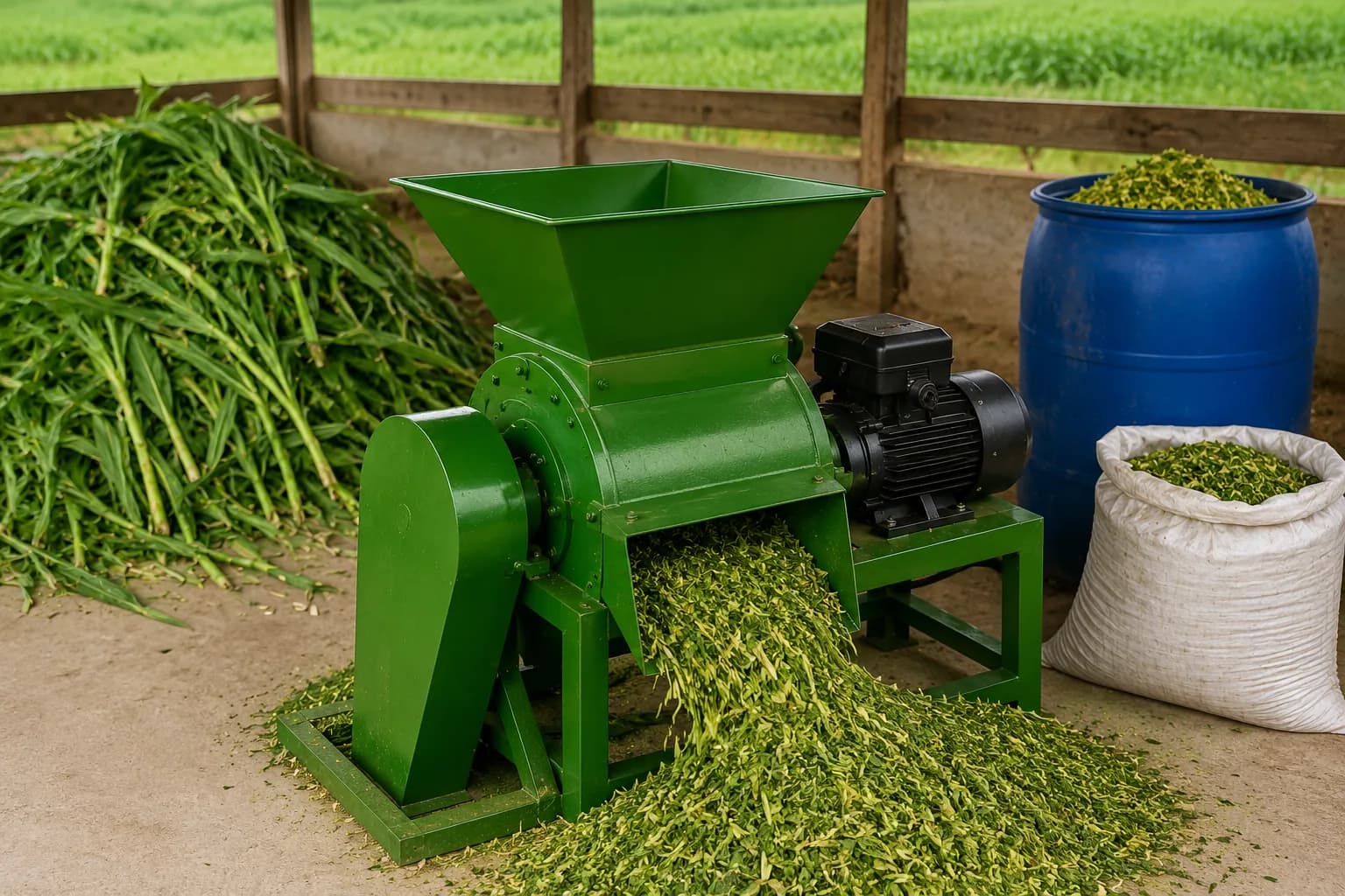 Milled animal feed